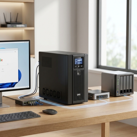 UPS Cho Mini PC Và NAS: Chọn Đúng Công Suất 2026