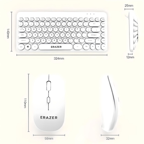 Bộ bàn phím và chuột không dây Lenovo ERAZER KN303 (Hàng nội địa)