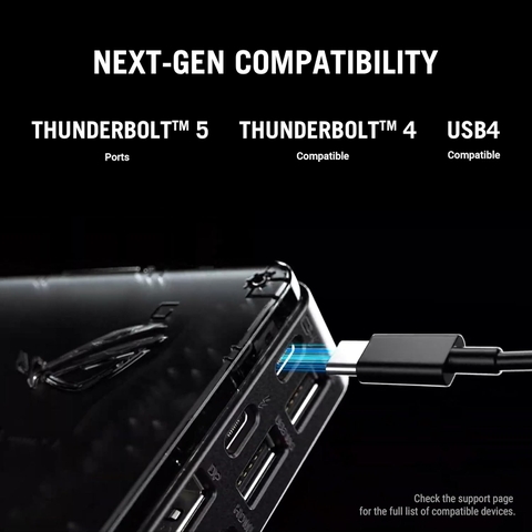 eGPU ASUS ROG XG Mobile RTX5070Ti Thunderbolt5 tốc độ cao mạnh mẽ nhỏ gọn di động cao