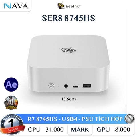 SER 8 - Beelink AMD Ryzen 8745HS RADEON 780M Máy tính Mini PC Minisforum R7 8000