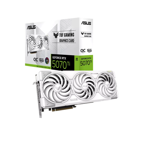 Card đồ họa ASUS TUF Gaming RTX 5070 Ti 16GB White OC