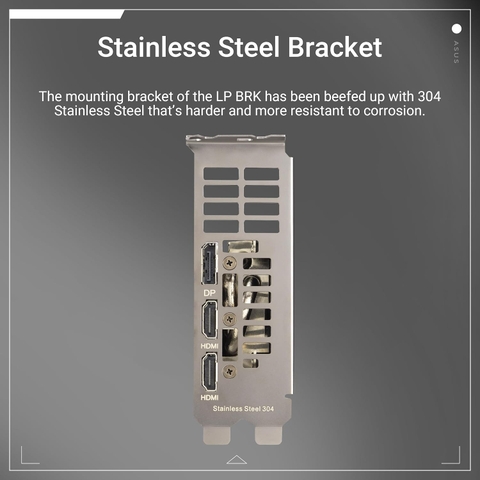 ASUS GeForce RTX™ 5060 LP BRK 8GB GDDR7 OC Edition RTX5060-O8G-LP-BRK Sức Mạnh GDDR7 Đặt Trong Thiết Kế Low Profile chiến game mạnh mẽ