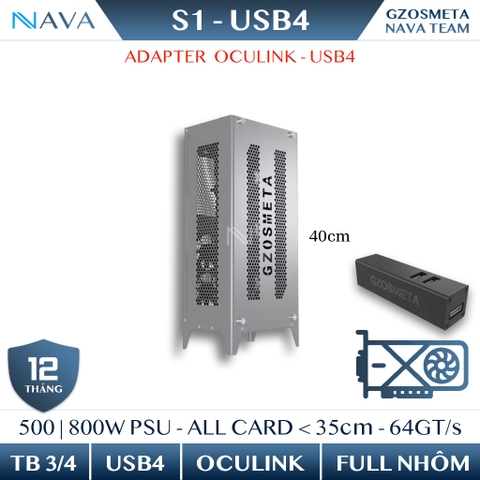 EGPU OSMETA NAVA S1 - S2 | Vỏ hoàn toàn bằng nhôm | Có thể kết nối với Thinkbook TGX