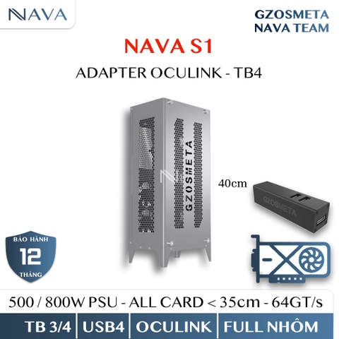 EGPU OSMETA NAVA S1 - S2 | Vỏ hoàn toàn bằng nhôm | Có thể kết nối với Thinkbook TGX