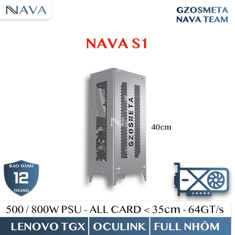 EGPU OSMETA NAVA S1 - S2 | Vỏ hoàn toàn bằng nhôm | Có thể kết nối với Thinkbook TGX