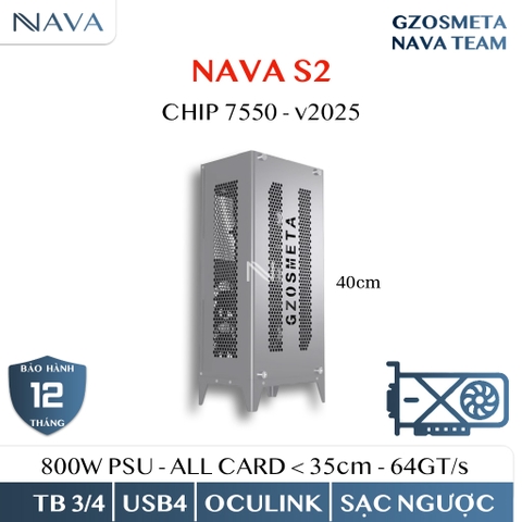 EGPU OSMETA NAVA S1 - S2 | Vỏ hoàn toàn bằng nhôm | Có thể kết nối với Thinkbook TGX