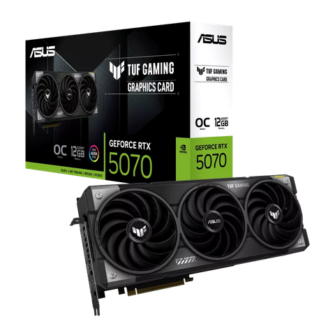 ASUS TUF Gaming GeForce RTX™ 5070 12GB GDDR7 OC Edition: Bền bỉ, Hiệu suất cao và Công nghệ tiên tiến TUF-RTX5070-O12G-GAMING