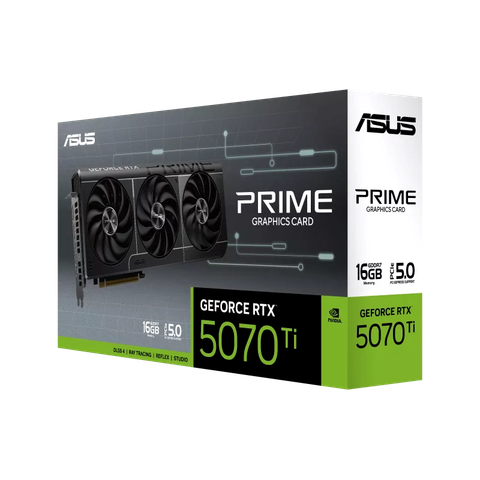 ASUS Prime GeForce RTX™ 5070 Ti 16GB GDDR7: Hiệu năng dẫn đầu, Thiết kế tinh gọn