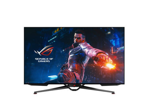 Màn hình chơi game ROG Swift OLED PG48UQ – 47,5 inch, 4K, OLED, 138Hz (ép xung), 0,1 ms (GTG), tương thích G-SYNC® , lớp phủ chống chói dạng vi cấu trúc, tản nhiệt tùy chỉnh, độ sáng đồng đều, 98% DCI-P3, 10-bit thực, HDMI® 2.1, DisplayPort ™ 1.4