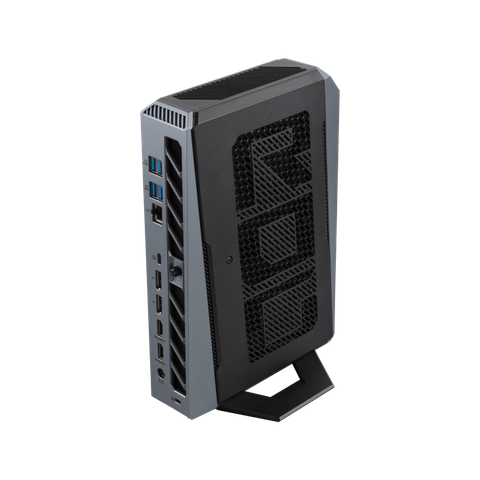 ASUS ROG GR70 Mini PC Gaming 2026 RTX 5070 LED Đậm Chất Futuristic, Tối Ưu Không Gian kết hợp giữa AMD và NVIDIA