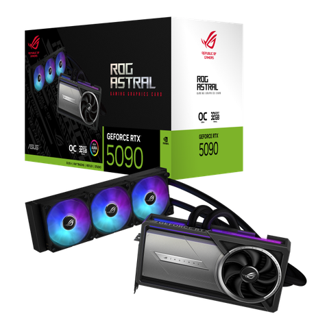 Card màn hình ASUS ROG Astral LC GeForce RTX 5090 32GB GDDR7 OC Edition tản nhiệt nước AIO sức mạnh to lớn cho Creator Gamer và phục vụ AI