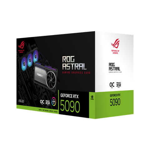 Card màn hình ASUS ROG Astral LC GeForce RTX 5090 32GB GDDR7 OC Edition tản nhiệt nước AIO sức mạnh to lớn cho Creator Gamer và phục vụ AI