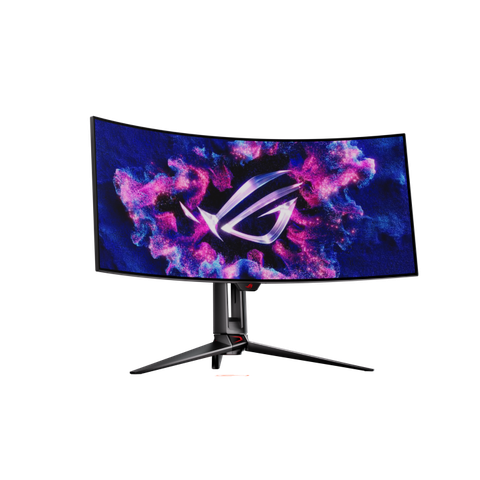Màn hình chuyên game ROG Swift OLED PG34WCDM 34 inch (có thể xem 33,9 inch, 3440 x 1440) Tấm nền OLED cong 800R, 240 Hz, thời gian phản hồi 0,03 ms (GTG), tương thích G-SYNC®, tản nhiệt tùy chỉnh, độ sáng đồng đều, điều khiển thông minh ROG Smart KVM, Type-C® 90 W và điều khiển trung tâm ASUS DisplayWidget Center