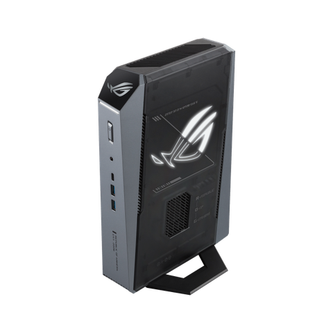 ASUS ROG GR70 Mini PC Gaming 2026 RTX 5070 LED Đậm Chất Futuristic, Tối Ưu Không Gian kết hợp giữa AMD và NVIDIA