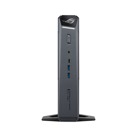 ASUS ROG GR70 Mini PC Gaming 2026 RTX 5070 LED Đậm Chất Futuristic, Tối Ưu Không Gian kết hợp giữa AMD và NVIDIA