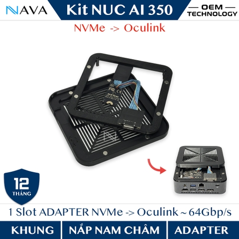 Bộ Kit Oculink nâng cấp cho ASUS NUC AI 350 giải pháp đồ họa kết nối với eGPU tăng khả năng xử lý đồ họa cho game thủ và creator