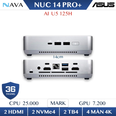 Mini PC ASUS NUC 14 Pro Plus RNUC14RVSU500001I (Ultra 5 125H, Arc Graphics)