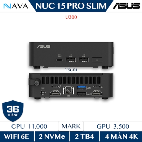 Mini PC ASUS NUC 15 PRO Slim BNUC15CRLIP00000 - Intel U300