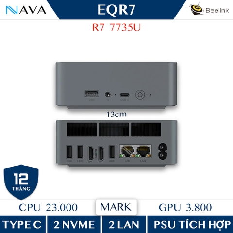 Mini PC Beelink EQR7 AMD Ryzen 7 7735U 24GB / 32GB LPDDR5 bus 6300Mhz RAM