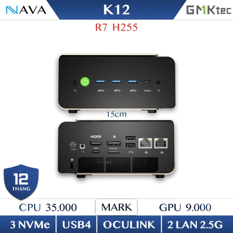 Mini PC GMK NUC BOX K12 R7 H255
