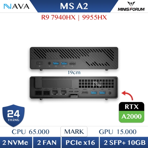 Minisforum MS-A2  Ryzen 9 7940HX / Ryzen 9 9955HX Zen 5 16C/32T 5.4Ghz