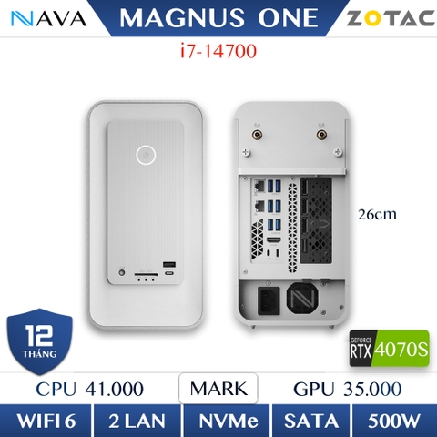 Máy Mini-PC Zotac MAGNUS ONE ERP74070SW I7 14700 RTX 4070 Super