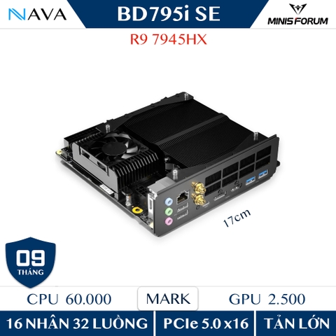 [Like new] Minisforum BD795i SE Motherboard, bo mạch chủ AMD Ryzen 9 7945HX, 16C/32T, Max 5.4GHz, PCIe 4.0