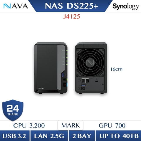 NAS Synology DS225+ 2 BAY