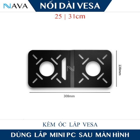 Gía treo VESA Nối dài để Tích hợp Mini PC và Tay Arm Màn hình