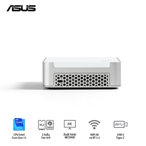 Mini PC ASUS NUC 13 Pro Desk Edition RNUC13VYKI50006 ( Core i5-1340P | DDR4 3200 | Iris Xe | NVMe PCIe4.0 | Wi-Fi+Bluetooth)