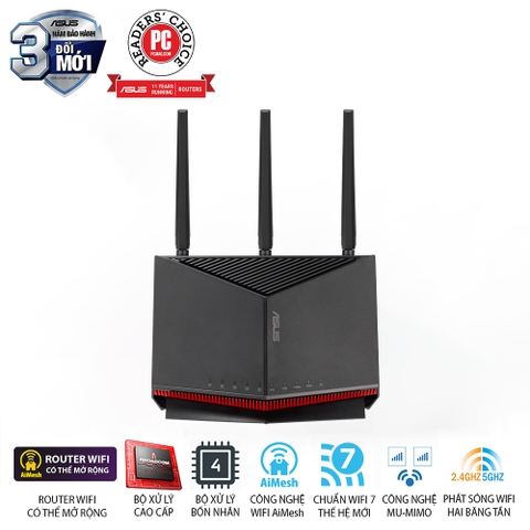 Router ASUS RT-BE86U Wi-Fi 7 BE6800