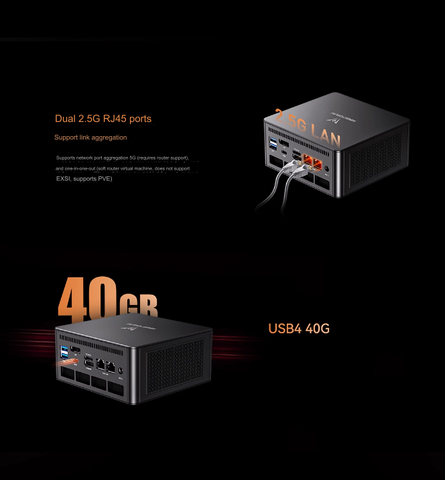 Minisforum UM880 PRO Mini PC Gaming AMD Ryzen 8845HS Radeon 780M RDNA3 Máy tính R7 8000 Seri