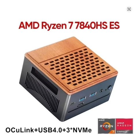 Mini PC NINGYU N7 R7 7840HS 32GB LPDDDR5X 7500Mhz