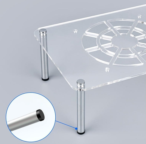 Đế Tản Nhiệt Mini PC Trong Suốt Dành Cho MiniPC, Router, Laptop