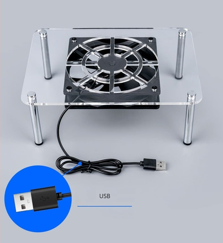 Đế Tản Nhiệt Mini PC Trong Suốt Dành Cho MiniPC, Router, Laptop