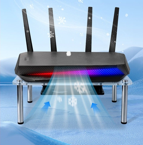 Đế Tản Nhiệt Mini PC Trong Suốt Dành Cho MiniPC, Router, Laptop