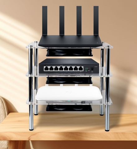 Đế Tản Nhiệt Mini PC Trong Suốt Dành Cho MiniPC, Router, Laptop