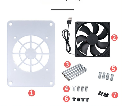 Đế Tản Nhiệt Mini PC Trong Suốt Dành Cho MiniPC, Router, Laptop