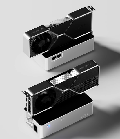 eGPU AooStar AG01/AG02 v2 Platinum 800W 80Plus Thunderbolt3/4 USB4 Oculink TGX nhôm đúc AG01S/AG02S