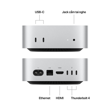 [Like new] Mac mini M4 16GB/256GB Nhỏ gọn, mạnh mẽ, dẫn đầu công nghệ