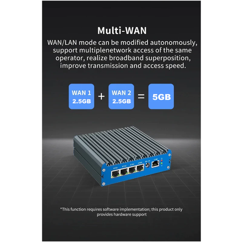 PC Router Mikrotik Beikong G48S G31F N100 DDR5 6x LAN 2.5GB Linux Ubuntu Nas Pppoe Proxy Pve Pfsense