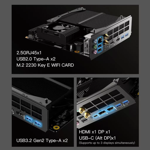 Minisforum BD790i Motherboard, bo mạch chủ AMD Ryzen 9 7945HX, 16C/32T, Max 5.4GHz, PCIe 5.0 BD790i