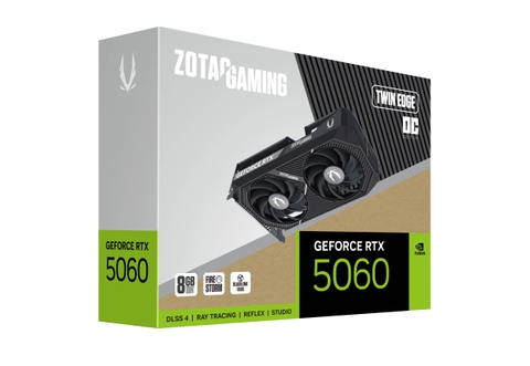 Card đồ họa ZOTAC GAMING GeForce RTX 5060 Twin Edge OC 8GB ZT-B50600H-10M