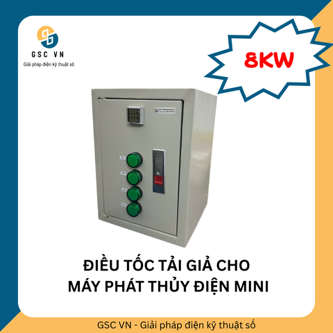 TỦ ĐIỀU TỐC TẢI GIẢ MÁY PHÁT THỦY ĐIỆN MINI 8KW