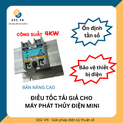 ĐIỀU TỐC TẢI GIẢ MÁY PHÁT THỦY ĐIỆN MINI 4kW (BẢN NÂNG CẤP)