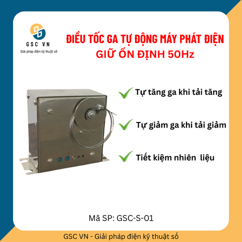 Bộ điều tốc ga tự động cho máy phát điện (bản nâng cấp)