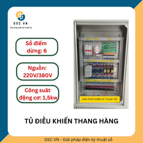 TỦ ĐIỀU KHIỂN THANG TỜI HÀNG (6 ĐIỂM DỪNG)
