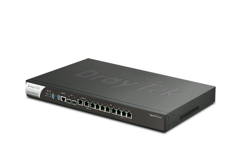 DrayTek Vigor3912s - Router cân bằng tải hiệu năng cao 10G, bảo mật toàn diện với Suricata + Smart Action, chịu tải hơn 500 users