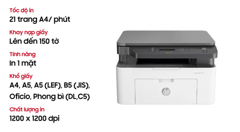 Máy in HP Laser MFP 136A Đa Chức Năng 4ZB85A