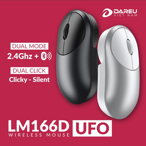 Chuột không dây DAREU LM166D (UFO – Dual Mode)
